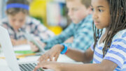 K-12 students using cloud-based applications and data on the district network